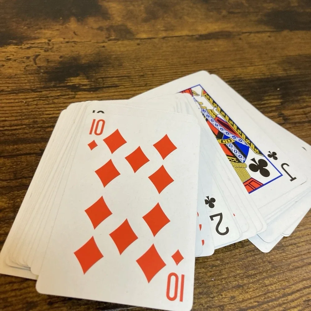 Love Design Playing Cards White/Silver Heart Valentine
